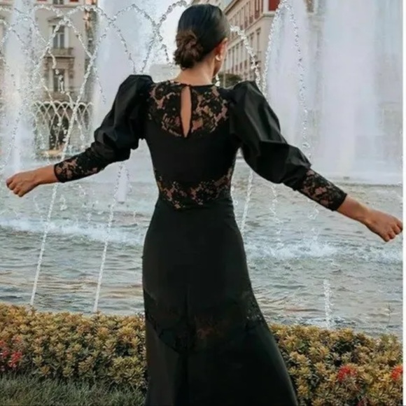 H&M Conscious Lace Trimmed Dress New with tags! - Picture 6 of 14